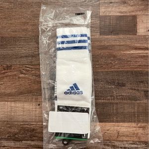 NWT - White and Blue Adidas Soccer Copa Zone Cushion Socks - Climate